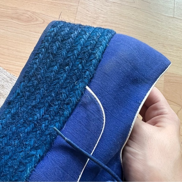 Missoni Blue Lace Up Espadrille Platform Shoes Women’s Size 6 - Picture 5 of 11